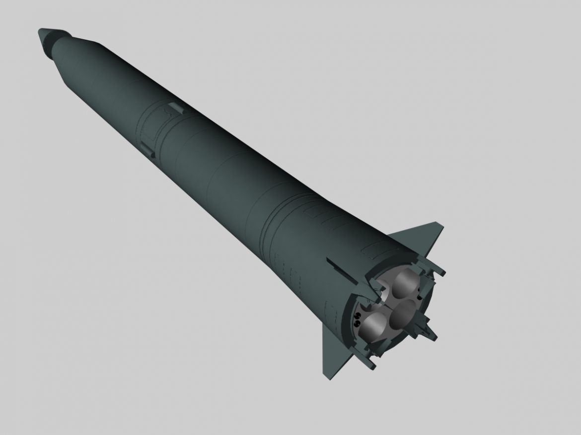 russian ss-5 skean missile 3d model 3ds dxf x cod scn obj 149429
