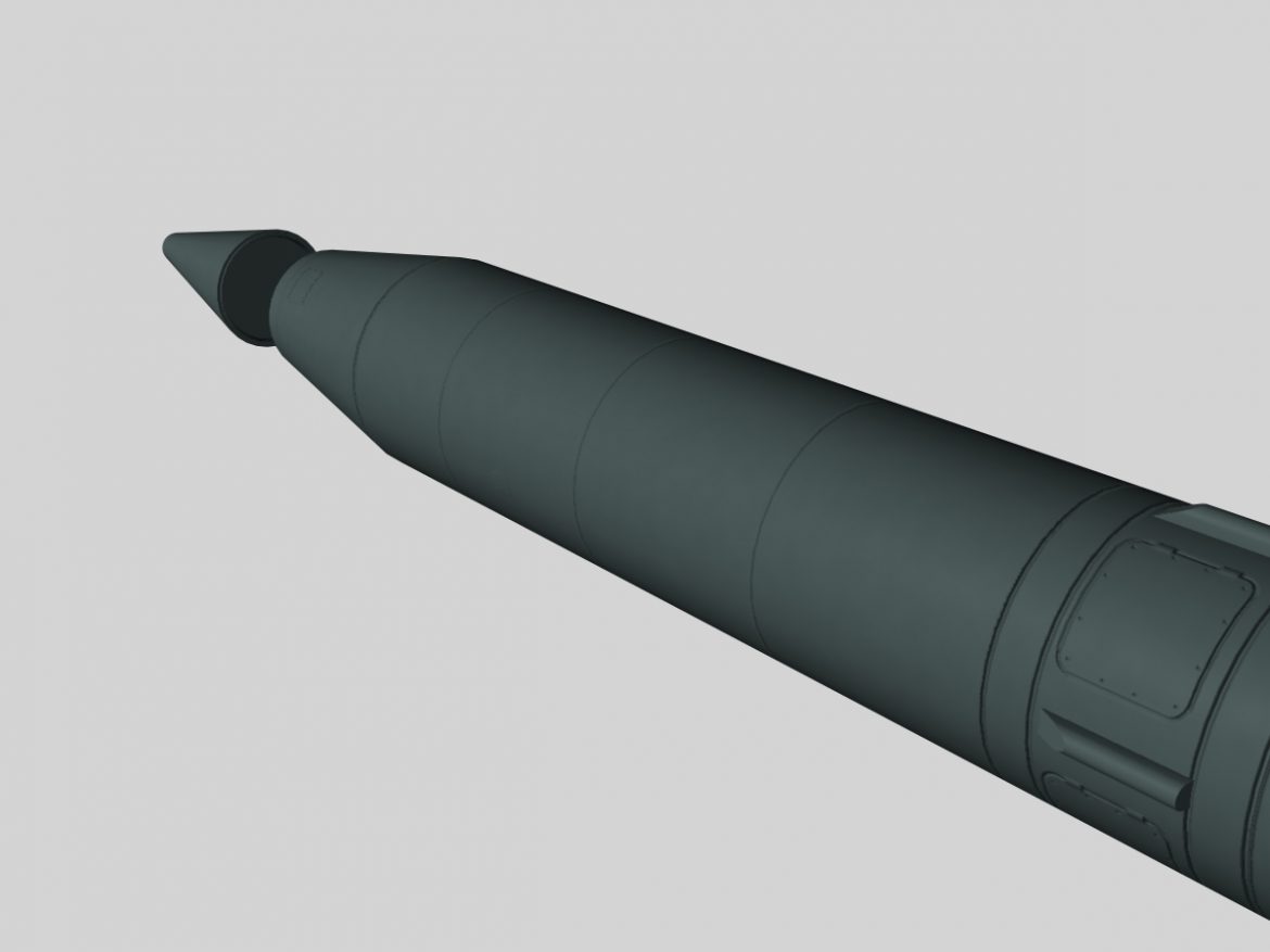 russian ss-5 skean missile 3d model 3ds dxf x cod scn obj 149431