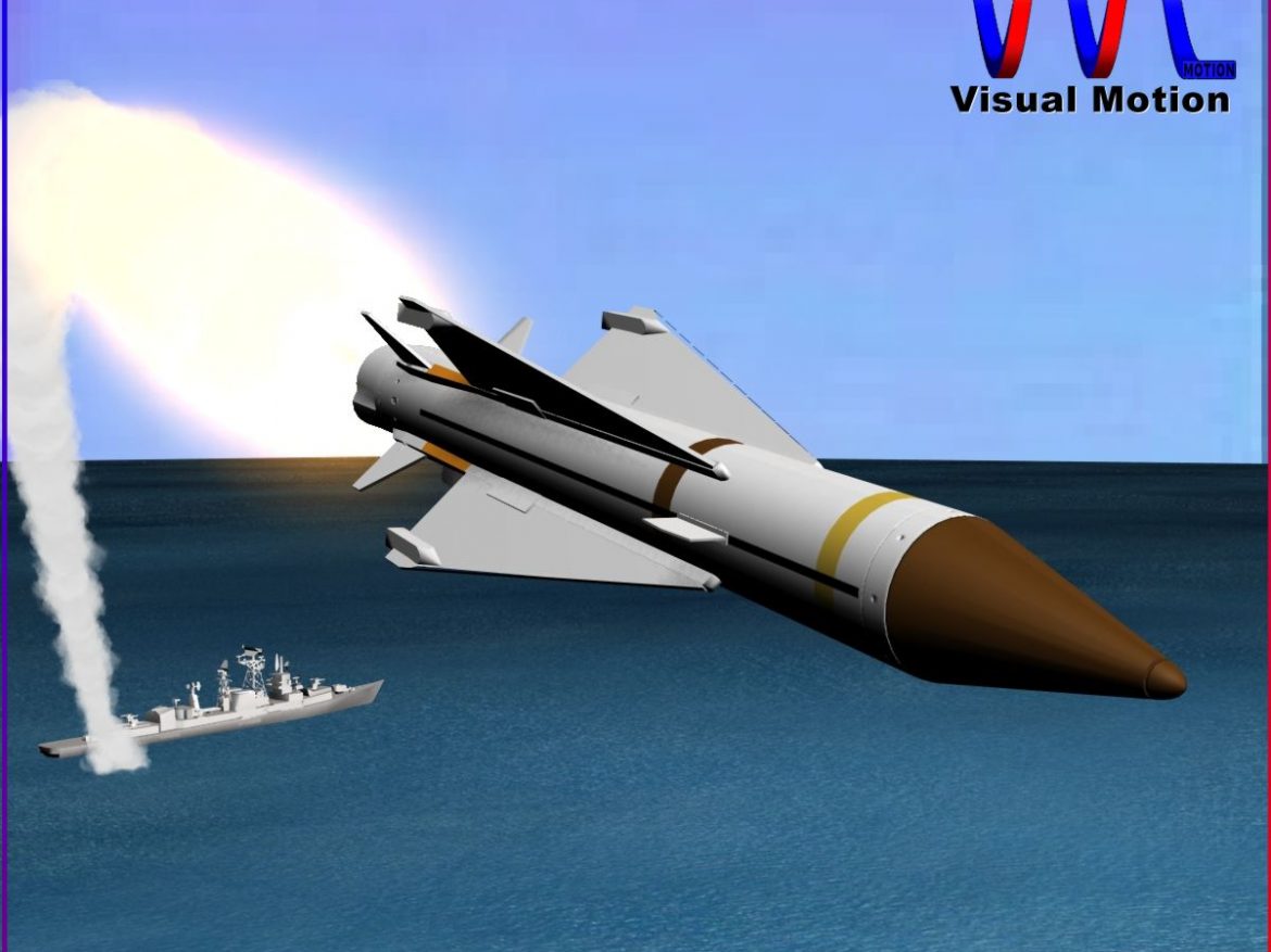uk sea wolf missile 3d model 3ds dxf cob x obj 153048