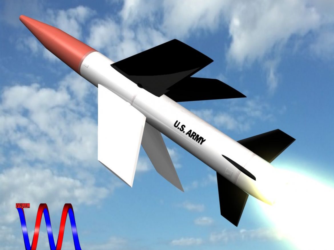 us mgm-18a lacrosse missile 3d model 3ds dxf cob x other obj 136516