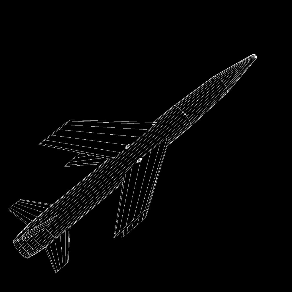 US MGM18A Lacrosse Missile 3D Model FlatPyramid