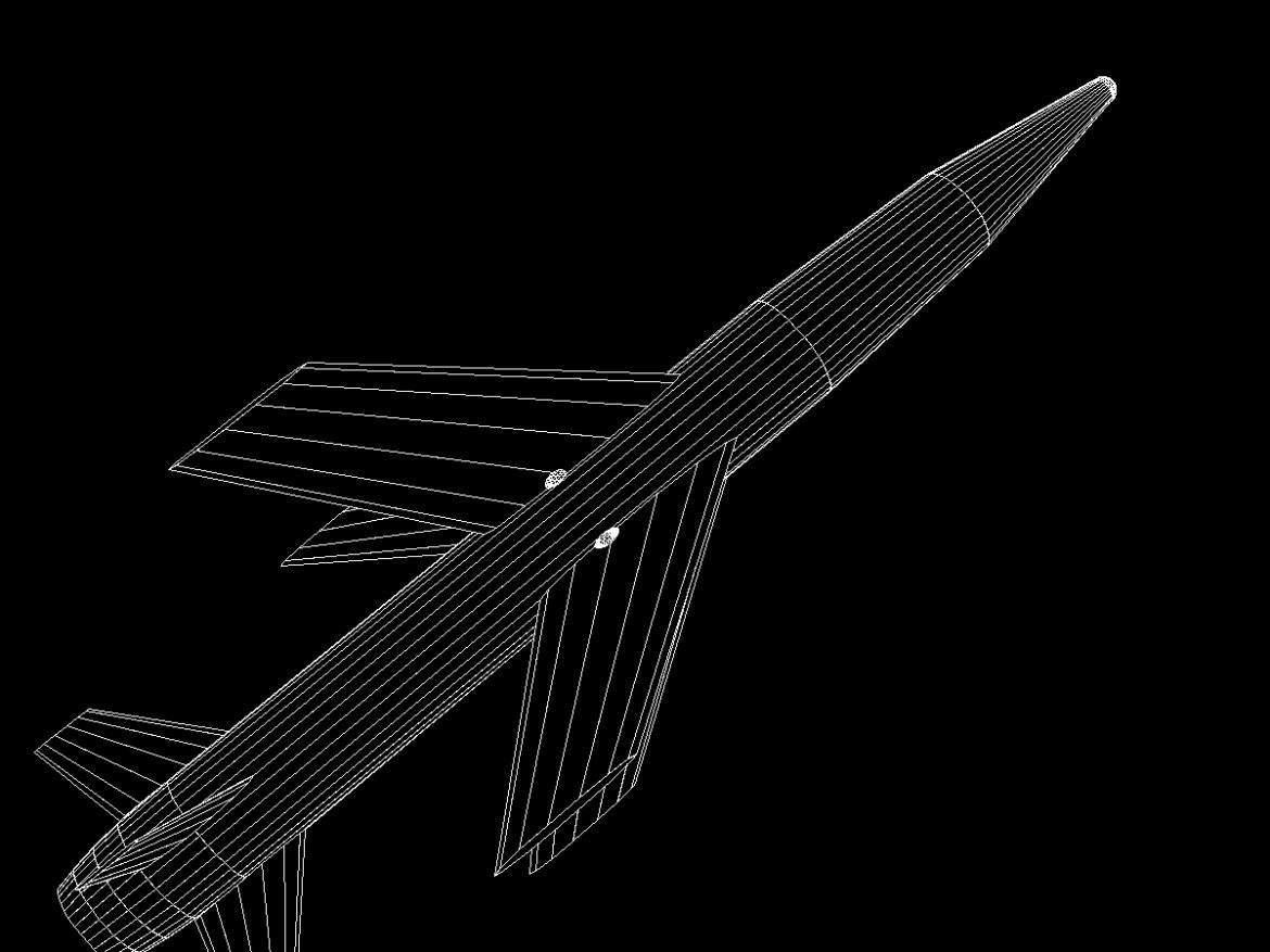 us mgm-18a lacrosse missile 3d model 3ds dxf cob x other obj 136524