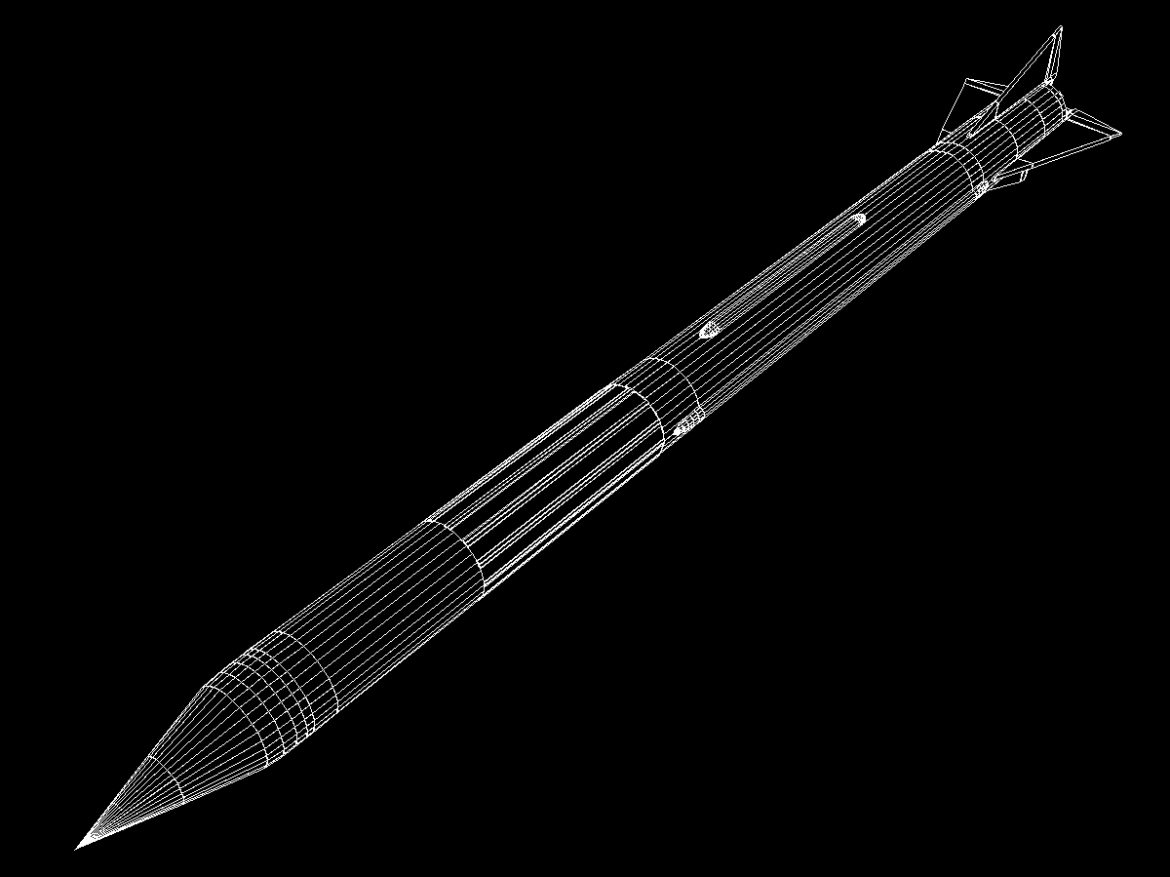us mgm-5 corporal missile 3d model 3ds dxf x cod scn obj 149912