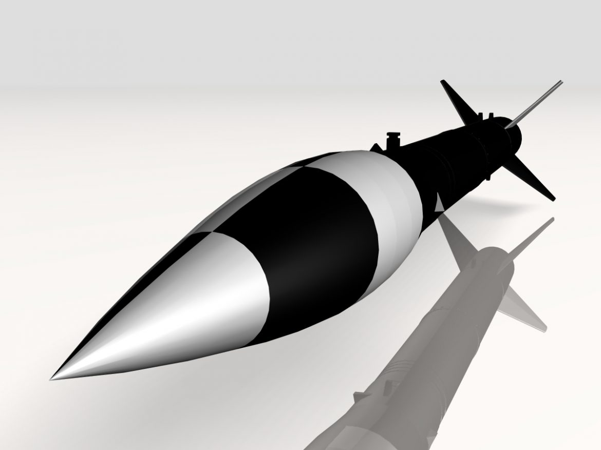 us mrg-1a honest john missile 3d model 3ds dxf cob x obj 150377