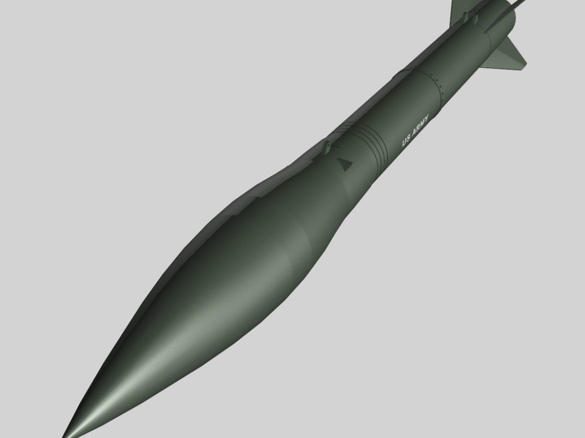 us mrg-1b honest john missile 3d model 3ds dxf cob x obj 150387