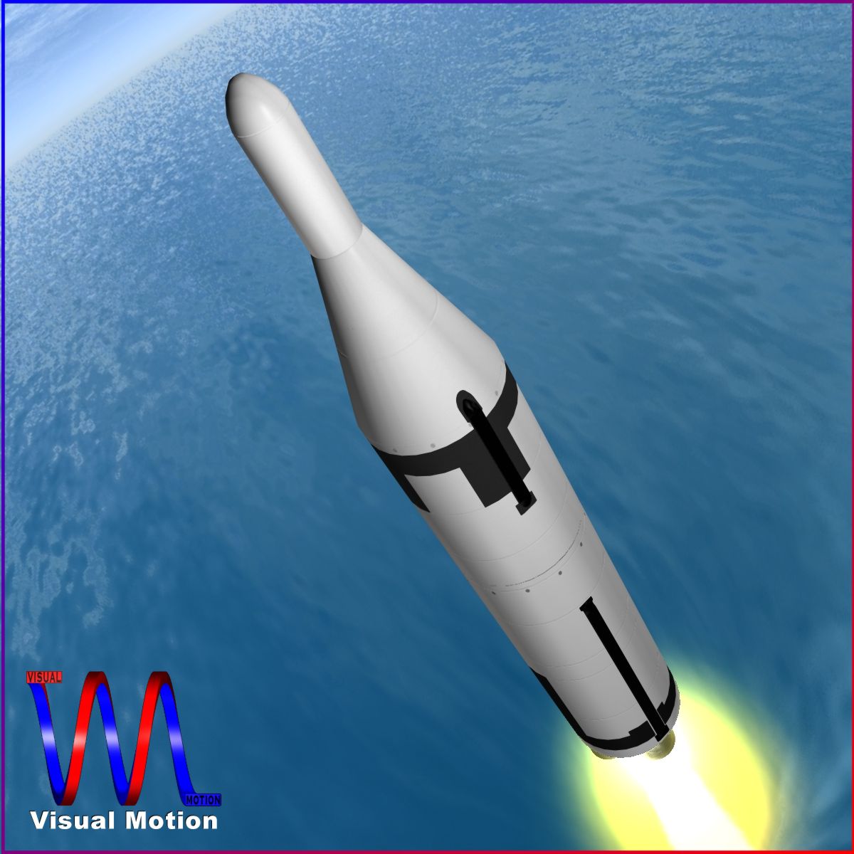 us navy polaris a2 ballistic missile 3d model 3ds dxf cob x obj 151053