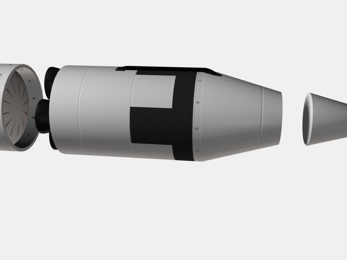 us navy polaris a2 ballistic missile 3d model 3ds dxf cob x obj 151059