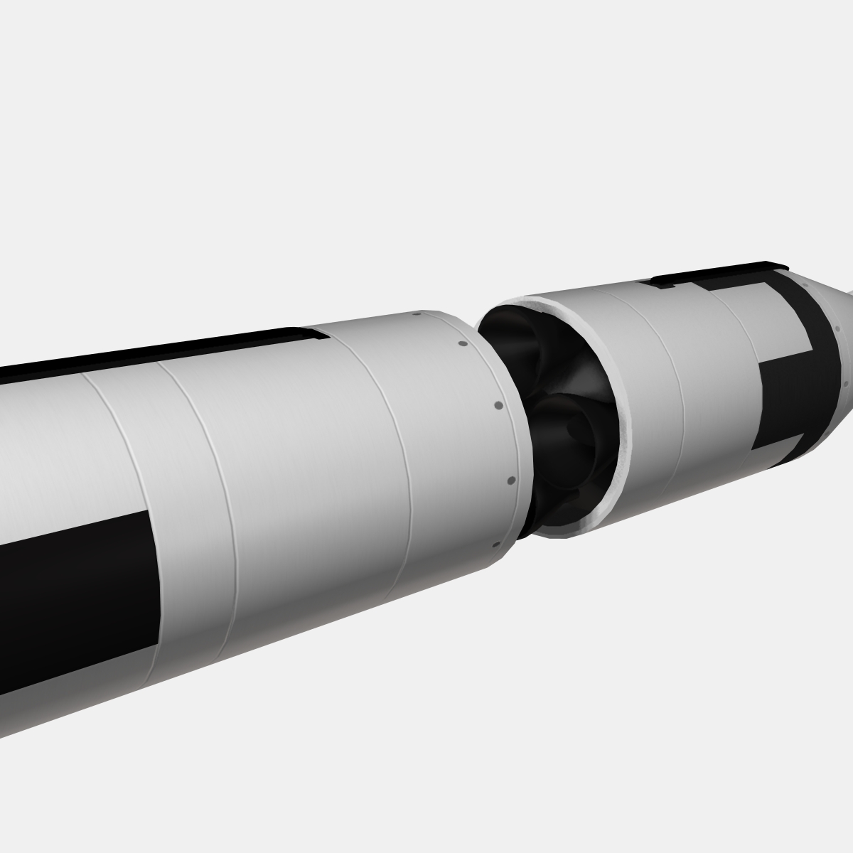 us navy polaris a2 ballistic missile 3d model 3ds dxf cob x obj 151060