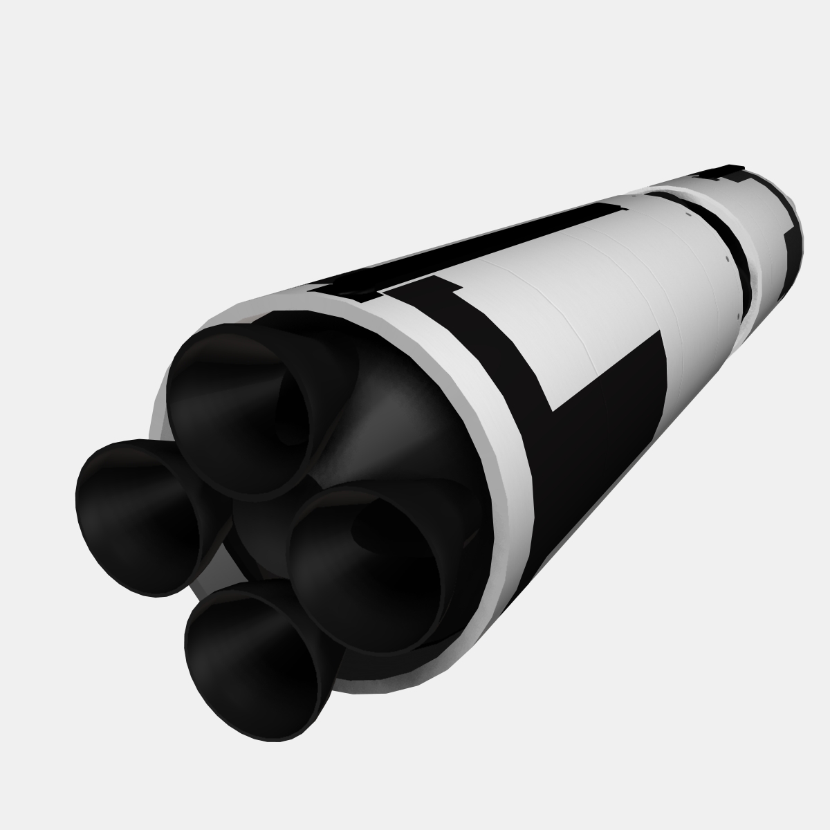 us navy polaris a2 ballistic missile 3d model 3ds dxf cob x obj 151061