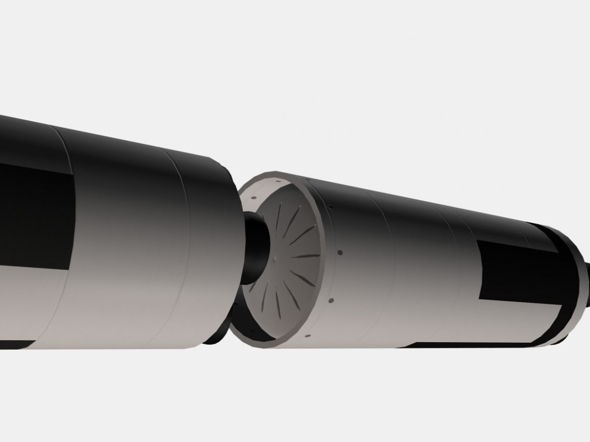 us navy polaris a2 ballistic missile 3d model 3ds dxf cob x obj 151062