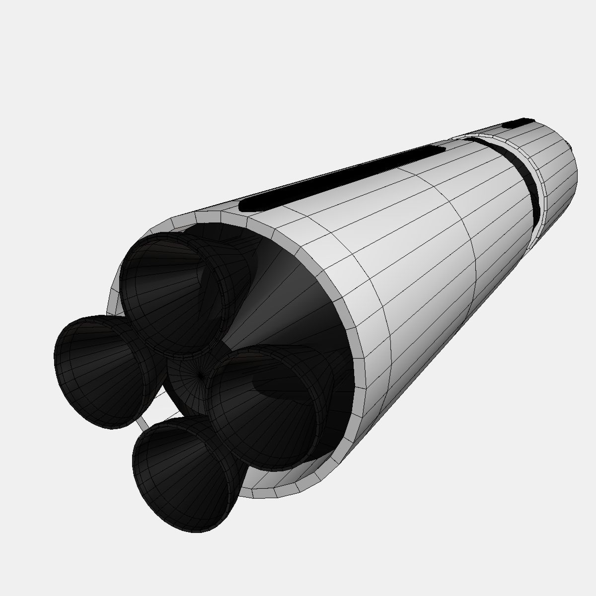us navy polaris a2 ballistic missile 3d model 3ds dxf cob x obj 151065