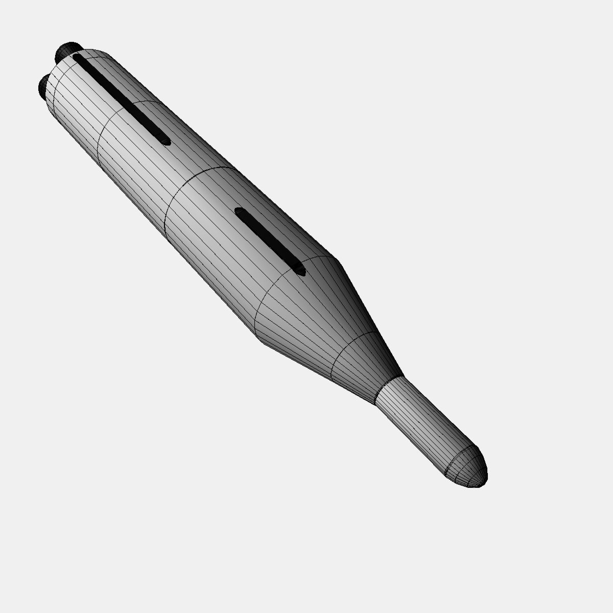 us navy polaris a2 ballistic missile 3d model 3ds dxf cob x obj 151066