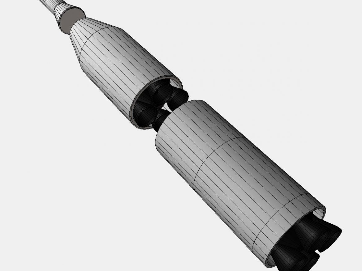 us navy ugm-27 polaris a1 ballistic missile 3d model 3ds dxf cob x obj 151025