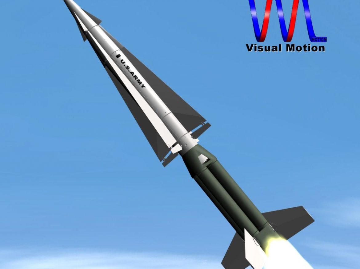 us nike hercules missile 3d model 3ds dxf cob x obj 150340