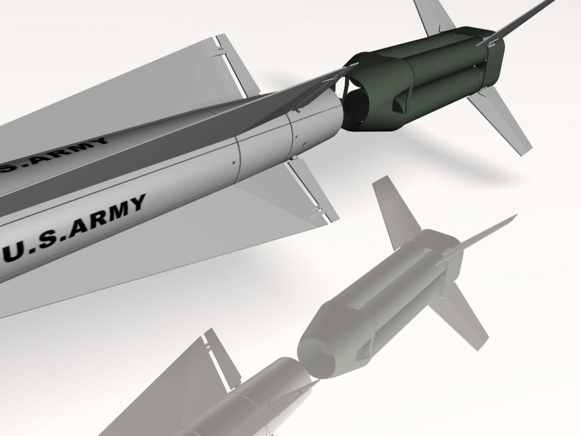 us nike hercules missile 3d model 3ds dxf cob x obj 150342