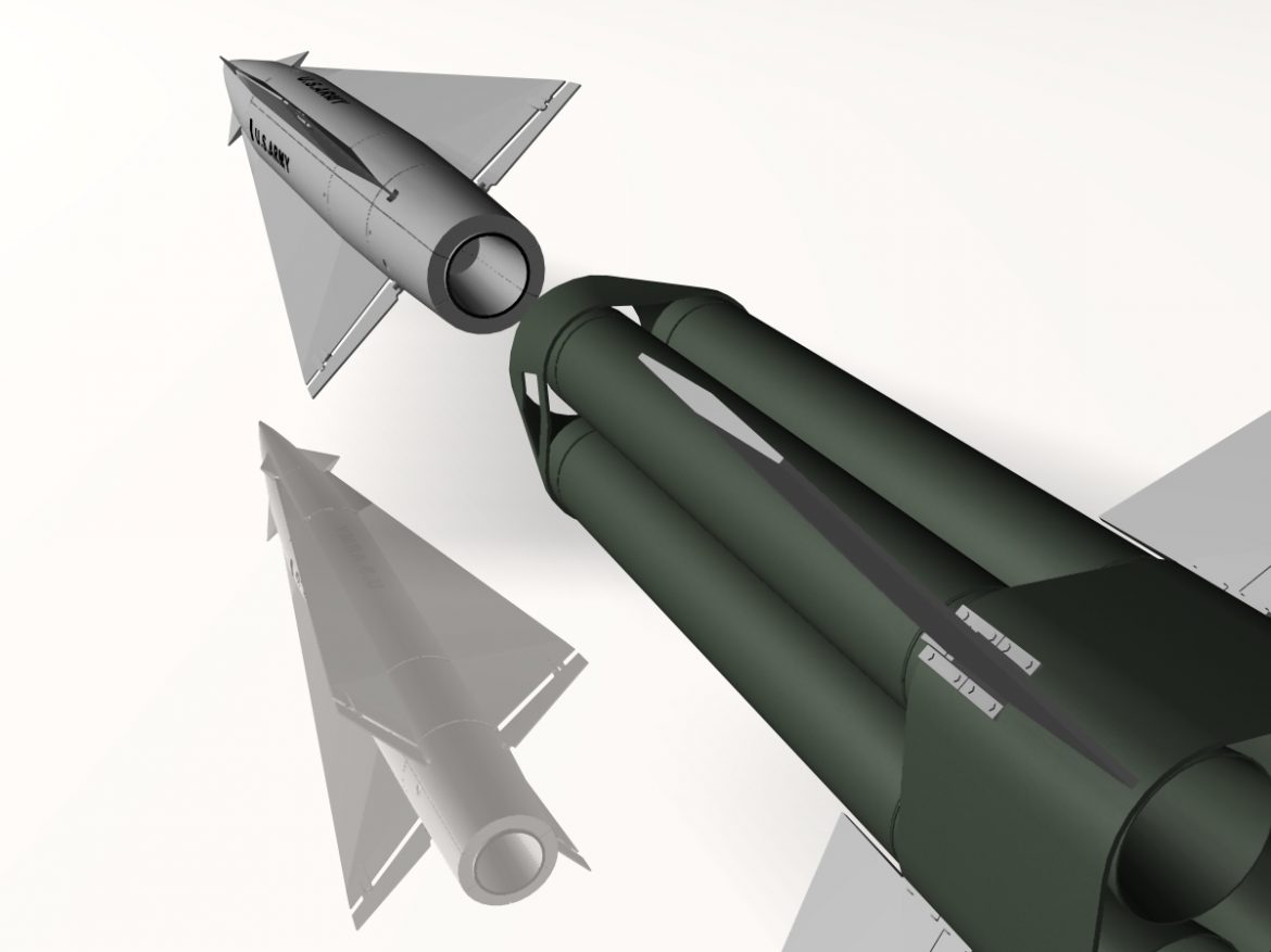 us nike hercules missile 3d model 3ds dxf cob x obj 150344