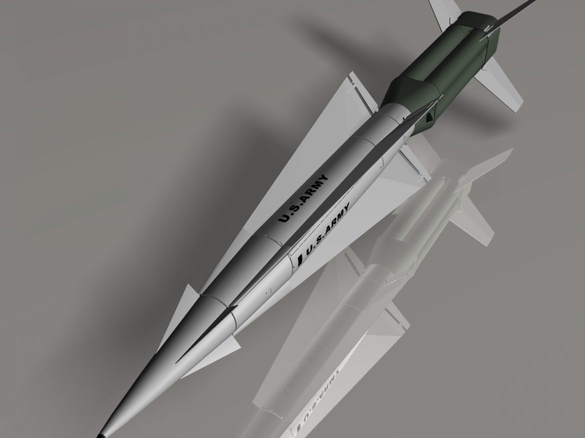us nike hercules missile 3d model 3ds dxf cob x obj 150346