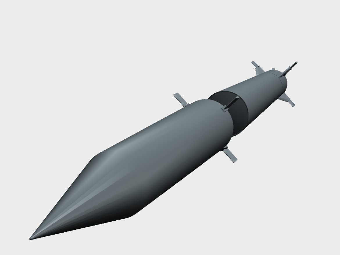 us pgm-11 redstone missile 3d model 3ds dxf x cod scn obj 149320
