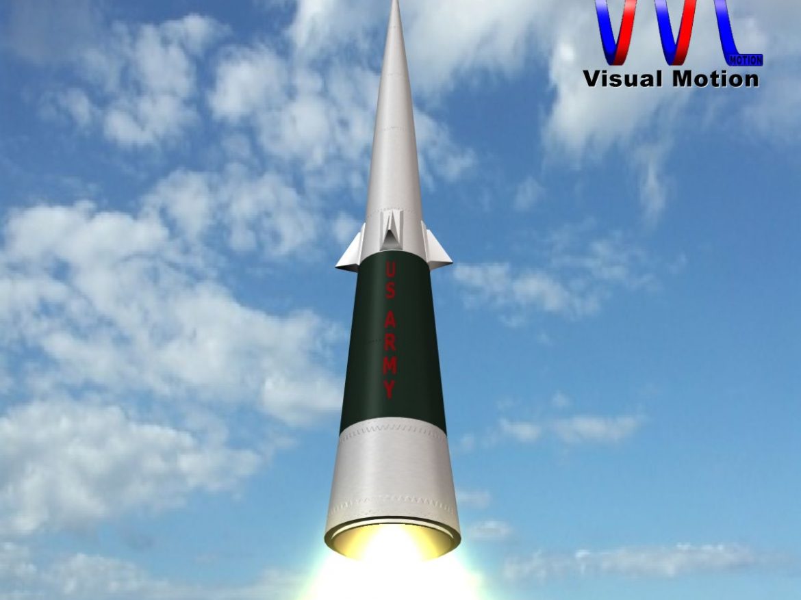 us sprint missile 3d model 3ds dxf fbx blend dae x  cod scn obj 149729