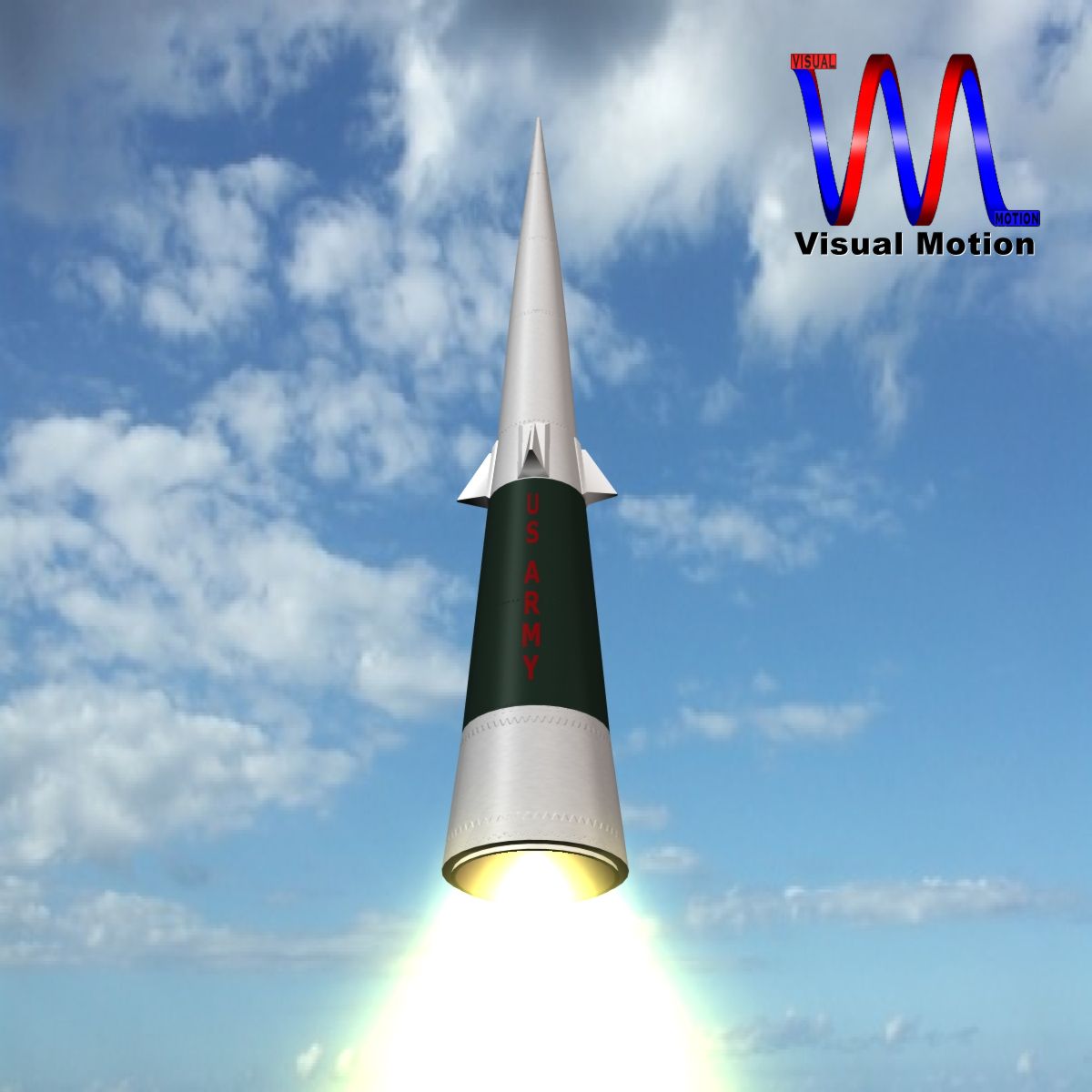 us sprint missile 3d model 3ds dxf fbx blend dae x  cod scn obj 149729