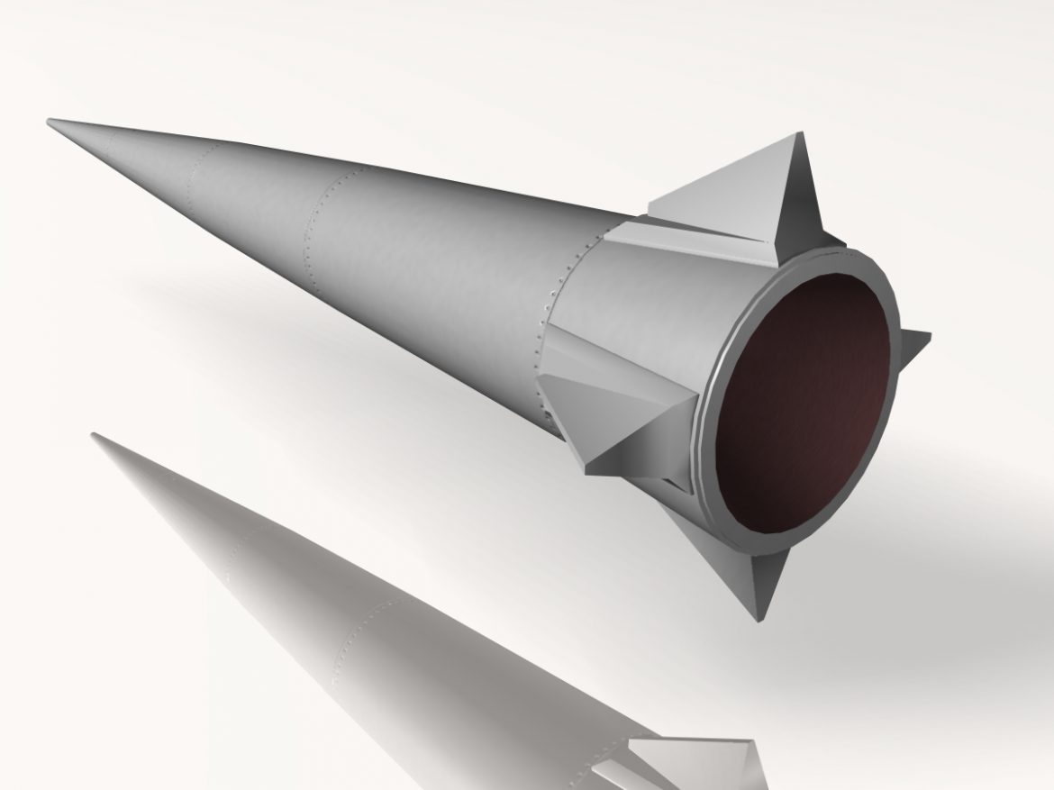 us sprint missile 3d model 3ds dxf fbx blend dae x  cod scn obj 149733