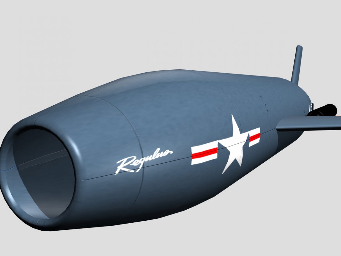 us ssm-n-8 regulus i cruise missile 3d model 3ds dxf x cod scn obj 149258
