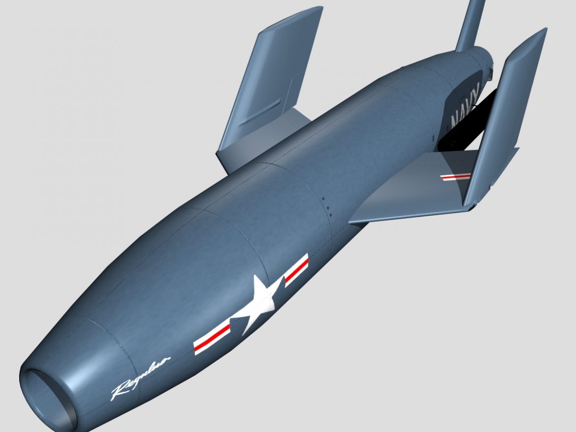 us ssm-n-8 regulus i cruise missile 3d model 3ds dxf x cod scn obj 149264