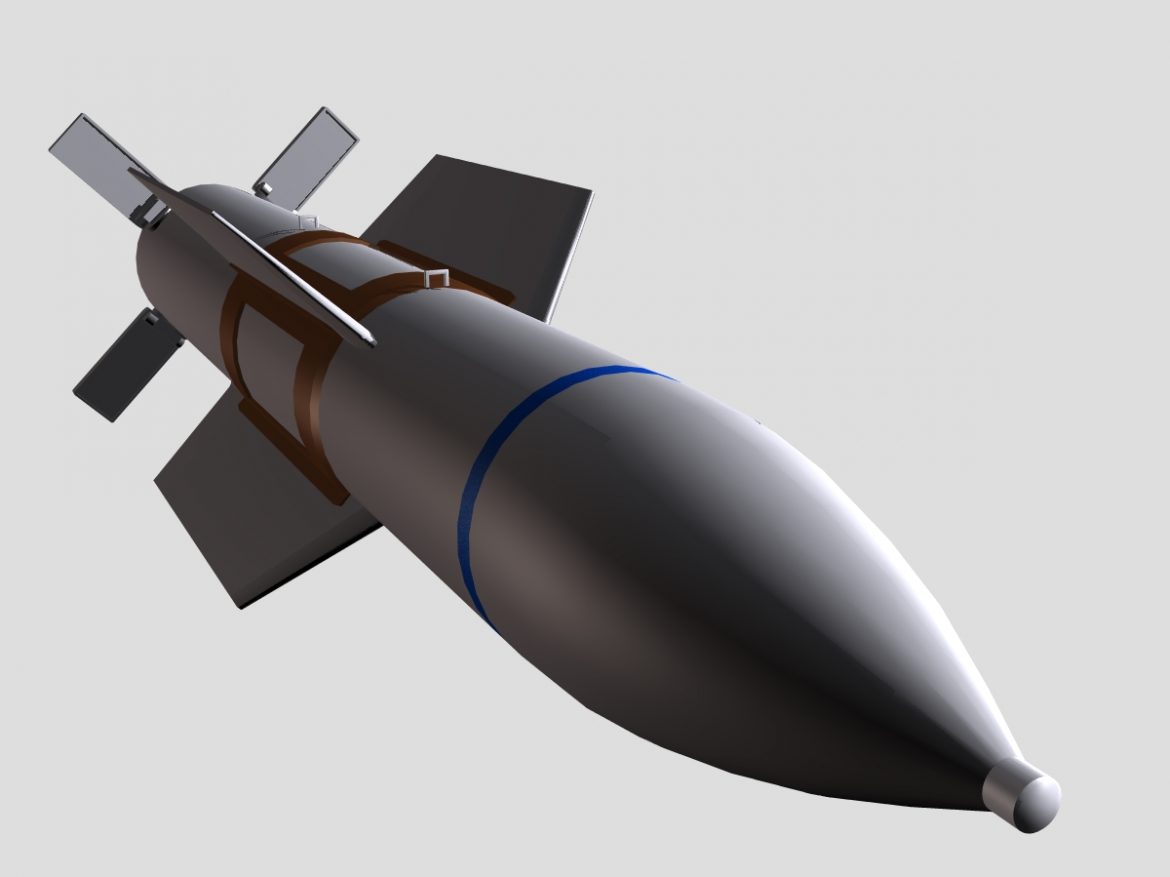 usaf gbu-57 bomb 3d model 3ds dxf cob x obj 152703