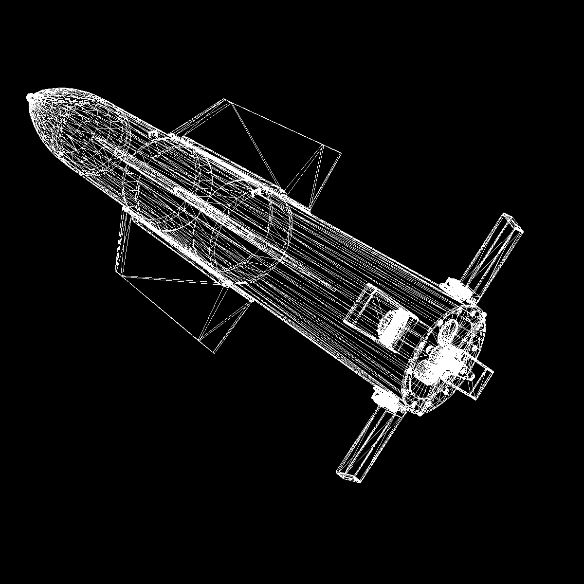 usaf gbu-57 bomb 3d model 3ds dxf cob x obj 152713