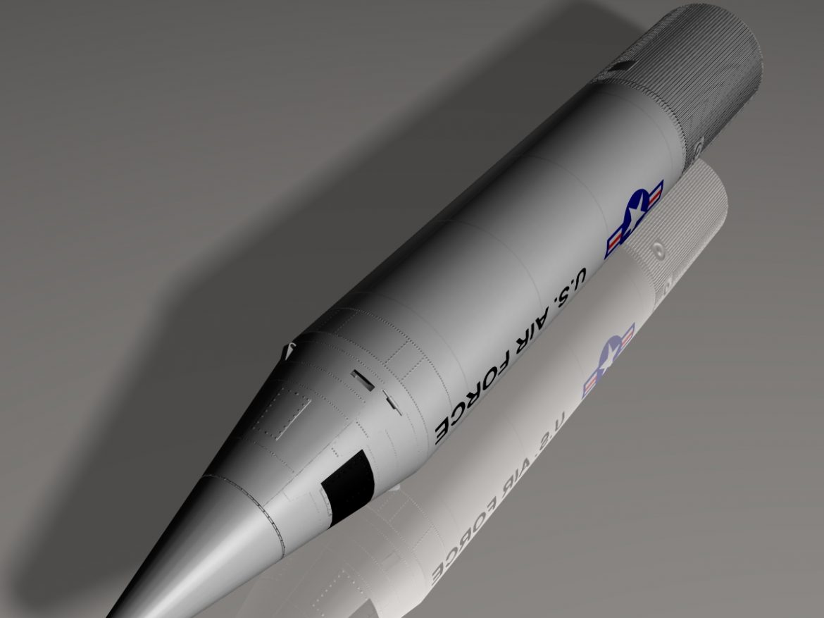 usaf jupiter missile 3d model 3ds dxf x cod scn obj 149773