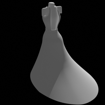 backless dress 3d model fbx lwo obj other 97802