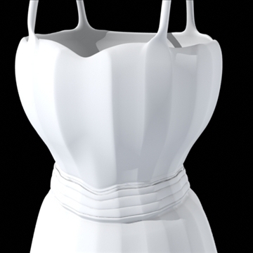 short dress 3d model fbx lwo obj other 98262