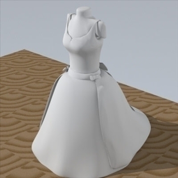 wedding dress 3d model fbx lwo other obj 110366
